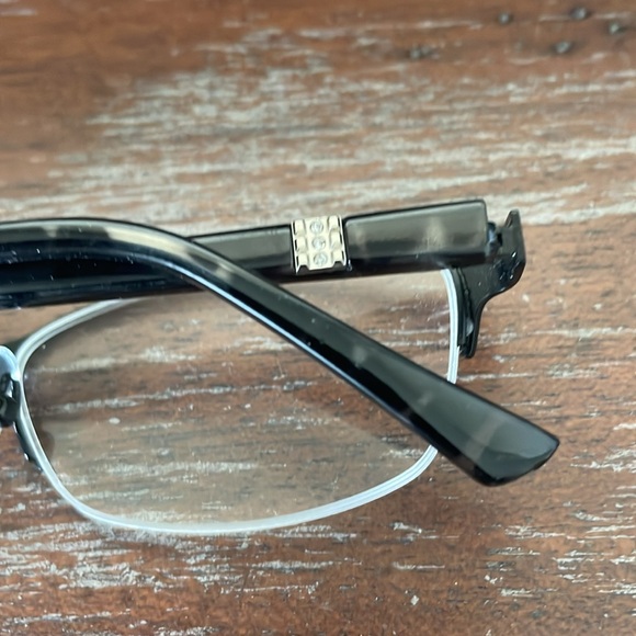 Design Optics by Foster Grant +1.50 black pattern eyeglasses with rhinestones - Picture 4 of 15